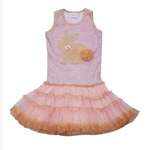Pink Ooh! La, La! Couture bunny dress - size 3T